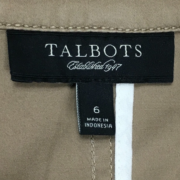 Talbots safari blazer in tan - Picture 6 of 7